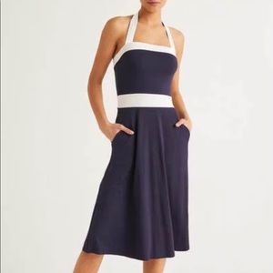 Boden Santorini Jersey Dress Navy UK 18 US 14